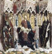 PACHER, Michael The Virgin and Child Enthroned with Angels and Saints Spain oil painting artist